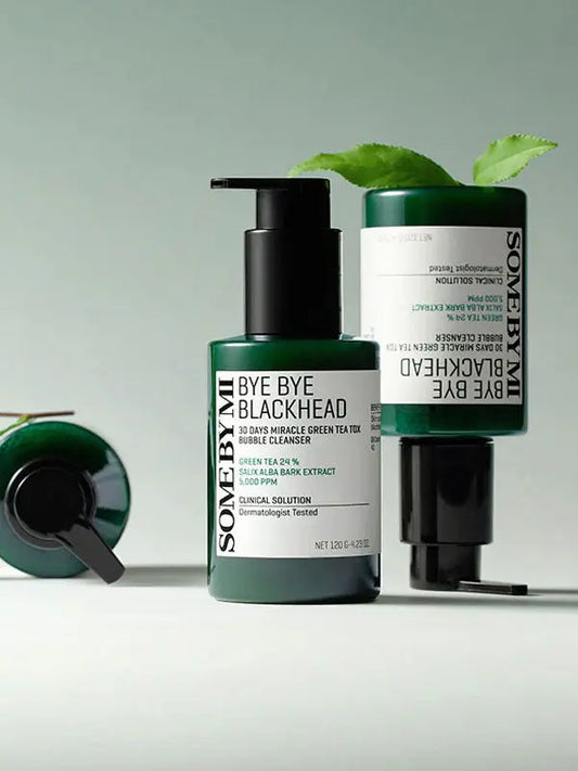 SOME BY MI Bye Bye Blackhead 30 Days Miracle Green Tea Tox Bubble Cleanser 120g-0