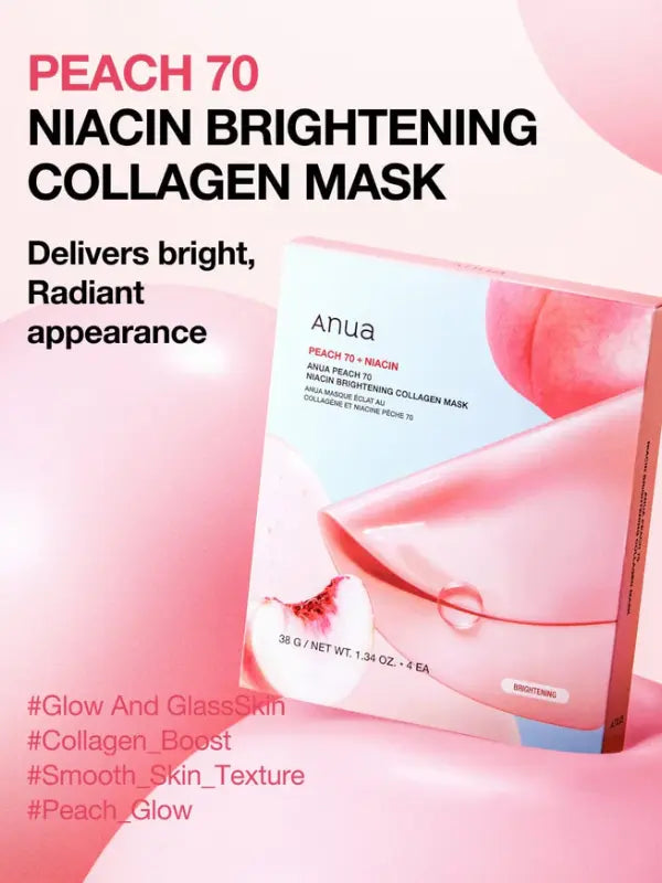 Anua Peach 70 Niacin Brightening Collagen Mask 38g-3