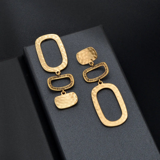 1 pair Basics Square Geometric Pendant Dangle Earrings Daily Officework Business Jewelry Accessories Feelontop Jewellery